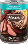 Merrick Grain Free Real Duck Dinner Canned Dog Food - Soft Pate