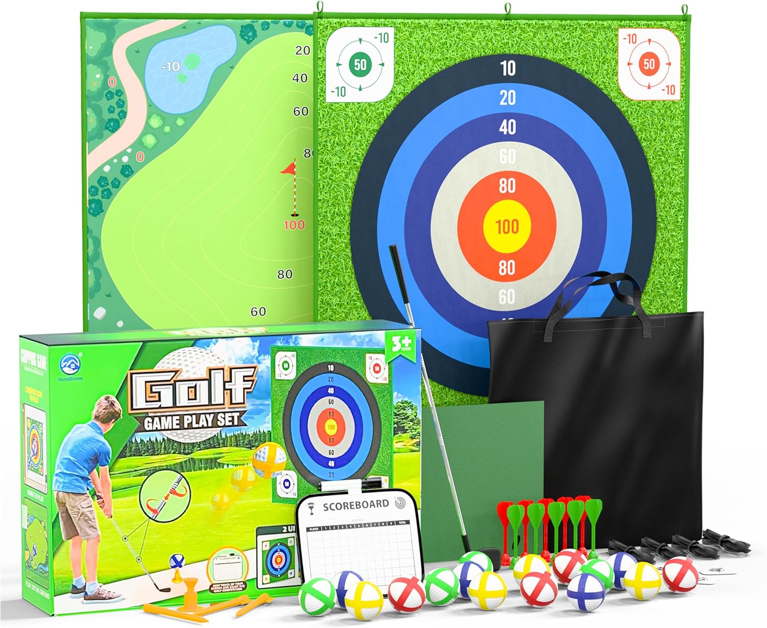 Ultimate Indoor/Outdoor Golf Chipping Game Set by ALMALABY