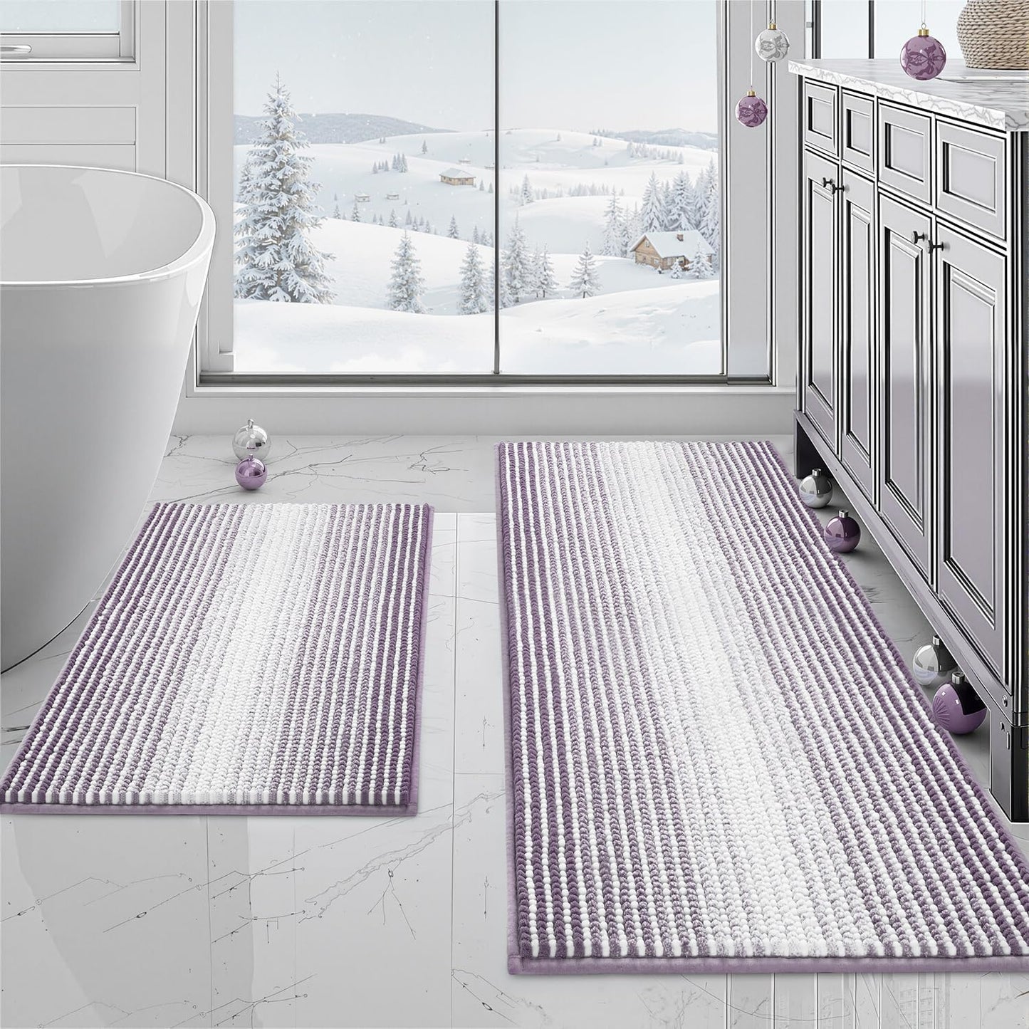 BSICPRO Bathroom Rugs and Mats Sets for Luxurious Comfort