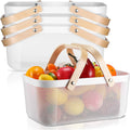 Plastic Mesh Garden Harvest Basket 4-Pack - Sturdy Storage for Home