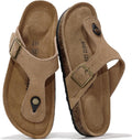 Project Cloud 100% Genuine Leather Thong Sandals for Women