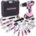 FASTPRO 177-Piece 20V Pink Cordless Drill Driver and Home Tool Set