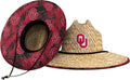 NCAA College Team Logo Floral Lifeguard Straw Sun Hat - Team Pride