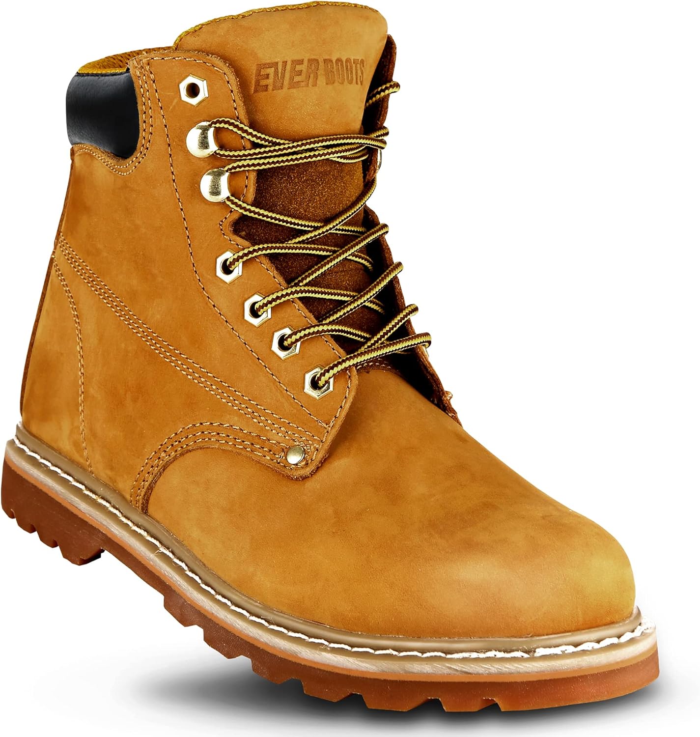 Work Boots for Men Soft Toe 6in Leather Construction Boots