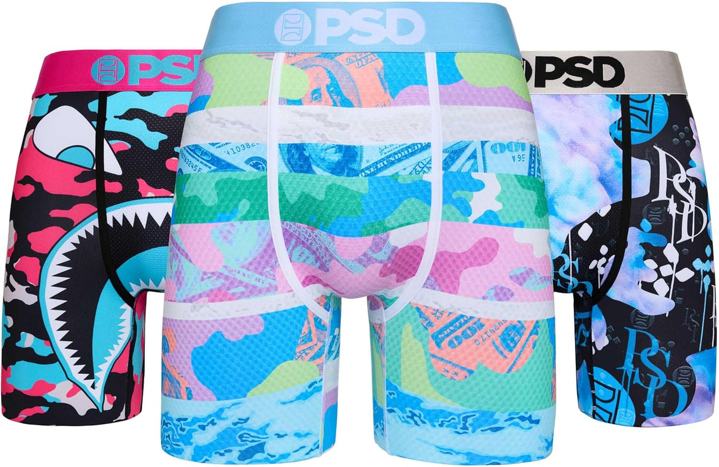 PSD Mens Boxer Briefs - Comfortable, Moisture Wicking Underwear