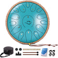 Steel Tongue Drum 12 in 15 Note Handpan Drum - Calming C Major