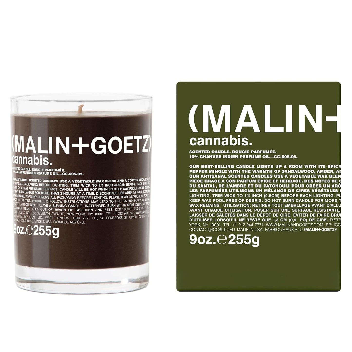 MALIN+GOETZ 9oz Scented Candle - Unique Fragrance Blends