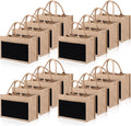 16 Pcs Jute Tote Bags for Weddings, Beach, and Daily Use