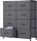 DUMOS 8 Drawer Fabric Dresser for Bedroom - Compact Storage Solution