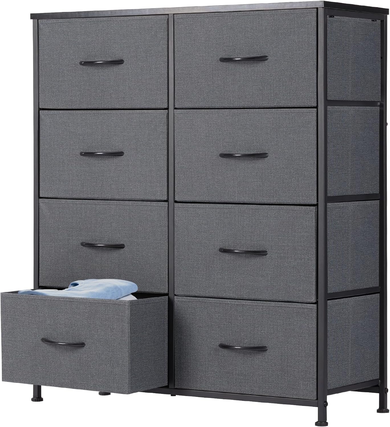 DUMOS 8 Drawer Dresser for Bedroom with Sturdy Metal Frame