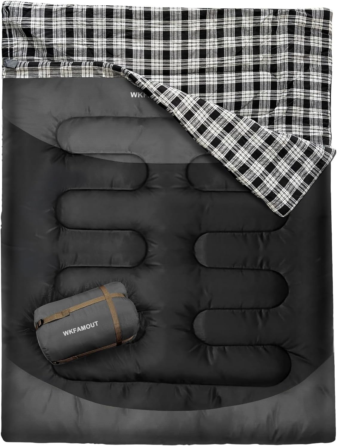 Double Sleeping Bag for Adults Waterproof Queen Size Comfort