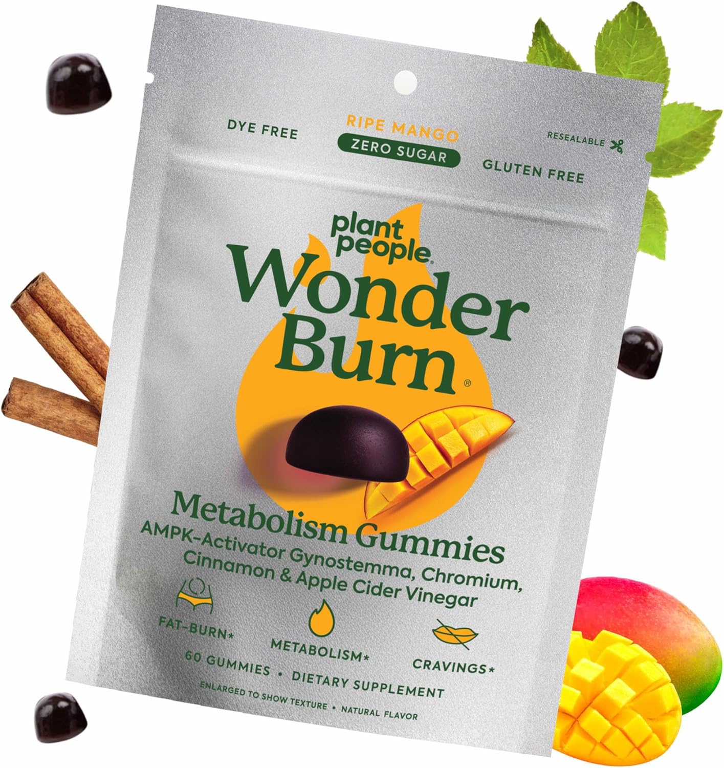 Plant People WonderBurn Gummies for Metabolism & Cravings Control