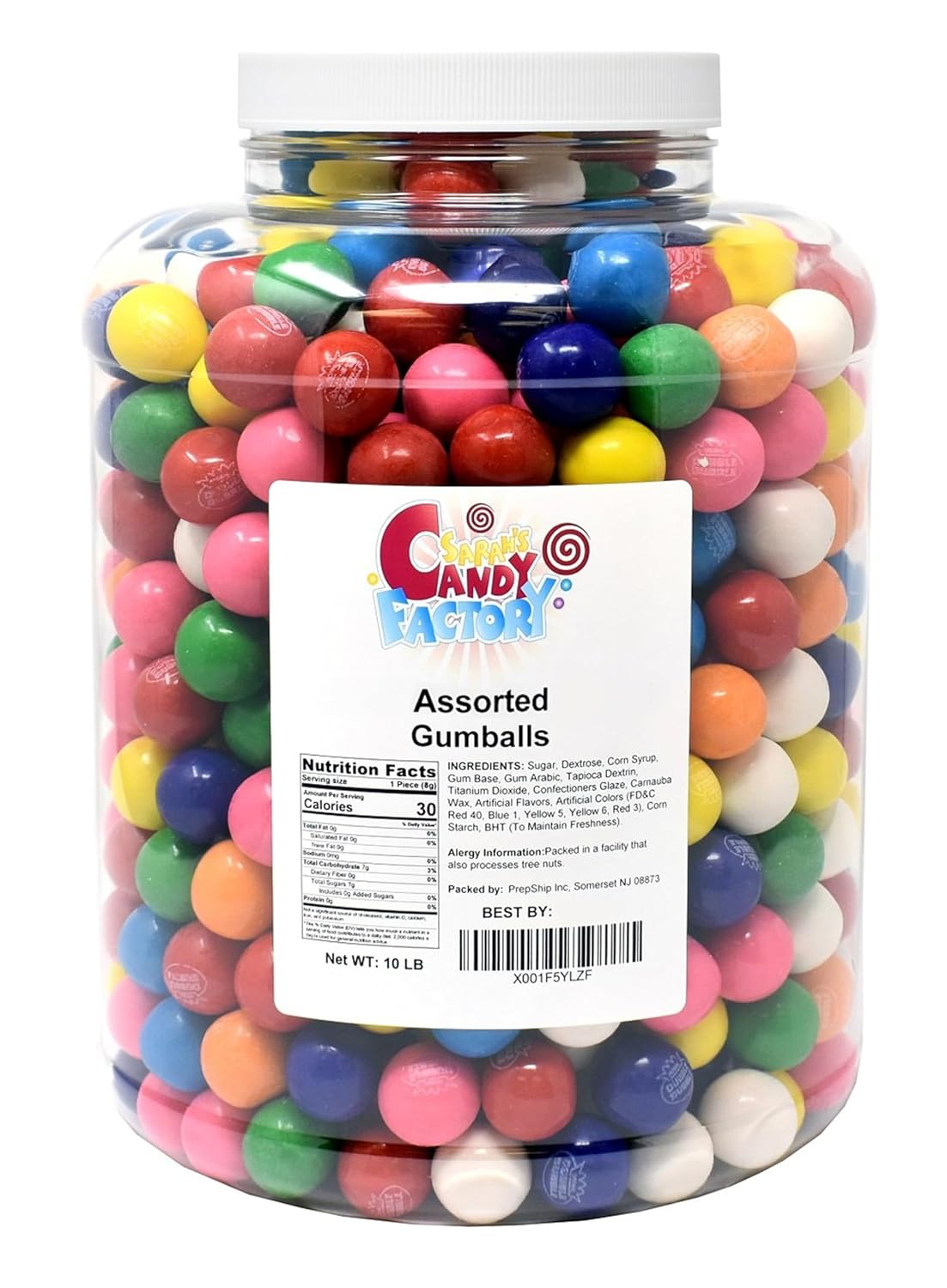 Assorted Gumballs 10 Lbs in Jar - Perfect for Any Occasion