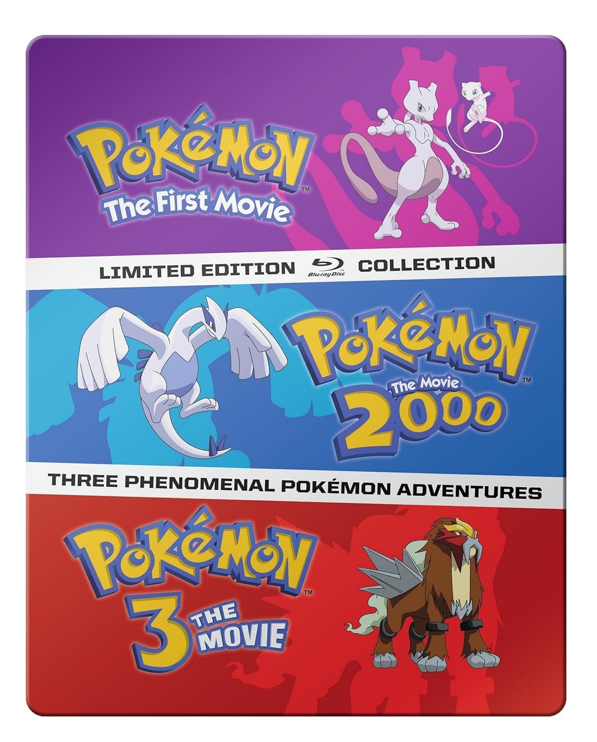 Pokemon: The Movies 1-3 Steelbook Blu-ray Collection Review