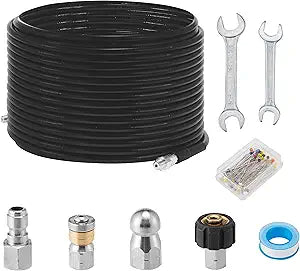 M MINGLE Sewer Jetter Kit for Pressure Washer, 100 Feet Hose