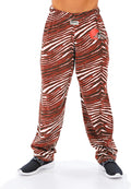 Zubaz Men's Zebra Left Hip Logo Track Pant - Bold Game Day Fit Sports