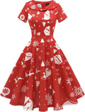 Elegant 1950s Audrey Hepburn Style Swing Dress for Special Occasions
