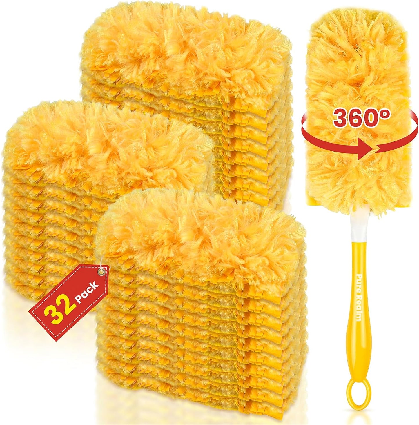 Multi Surface Heavy Duty Duster Refills, 32 Ct+Handle