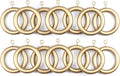 24 Pieces Curtain Rings Wooden Drapery Rings for 1 to 1.5 in Rod