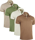 Albert Morris Mens Striped Short Sleeve Polo Shirts 4 (Style 6TGF)