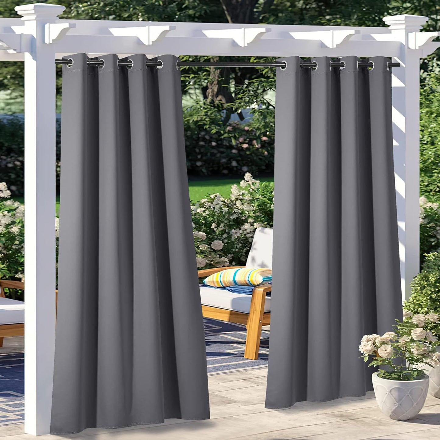 NICETOWN Waterproof Outdoor Curtains for Privacy and Style