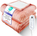 Electric Heated Blanket Throw UltraCozy Premium Flannel & Sherpa