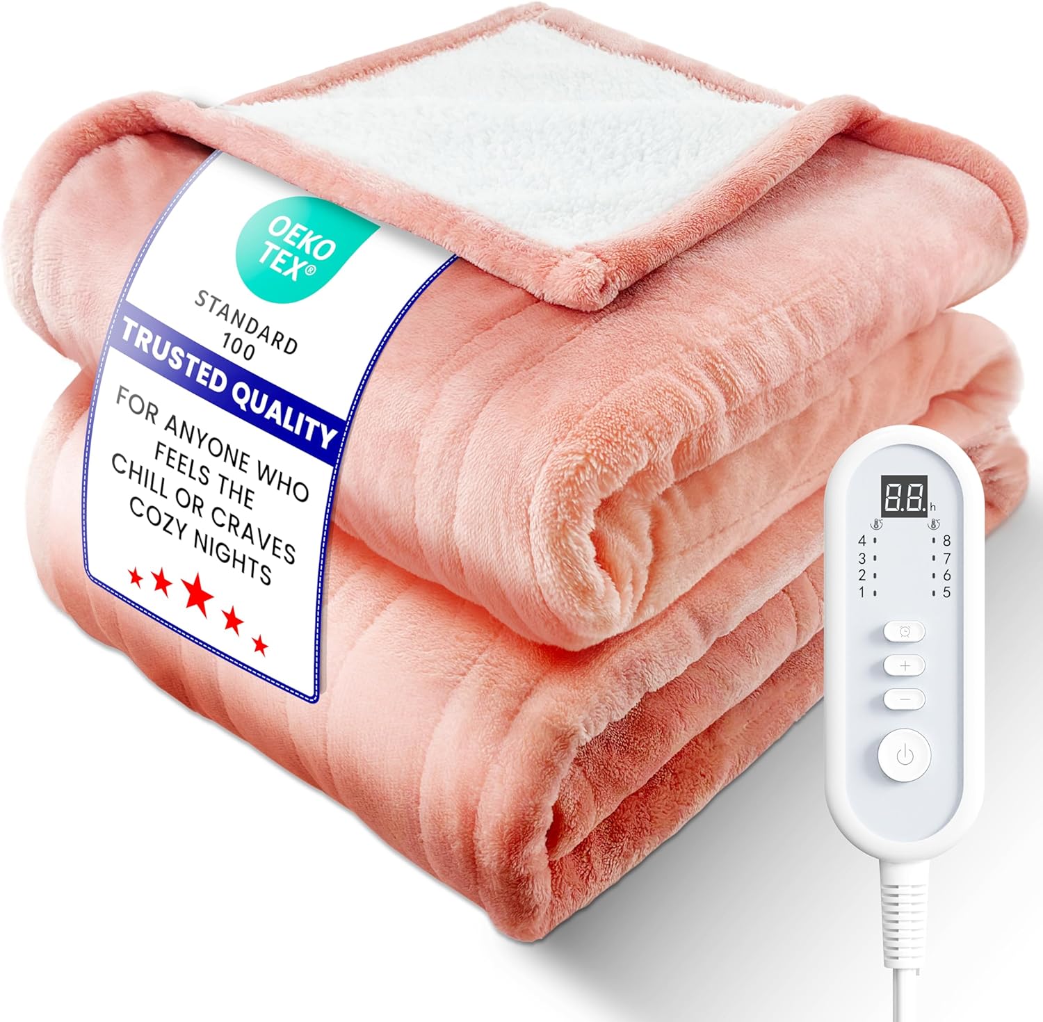 Electric Heated Blanket Throw for Cozy Warmth and Comfort