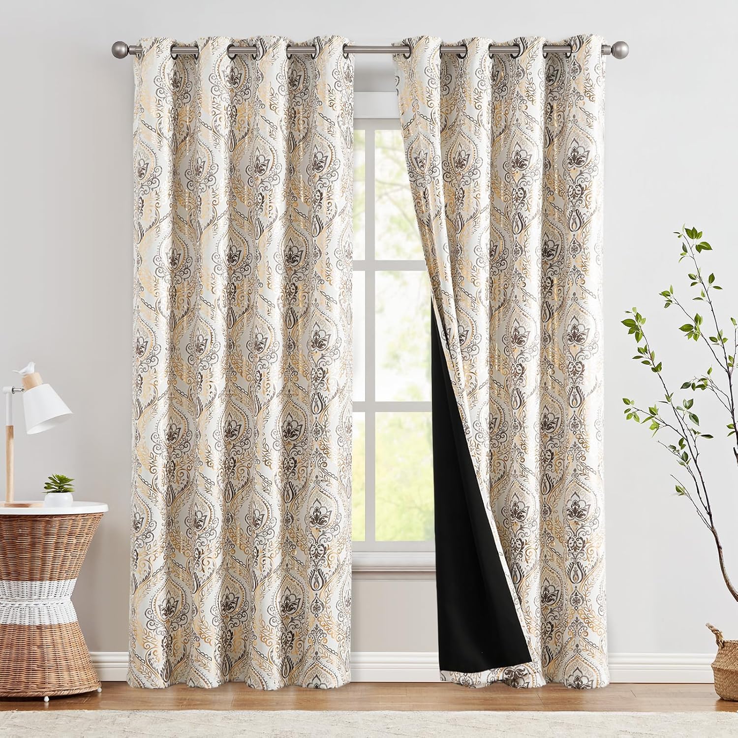 jinchan Blackout Curtains 84 Inches Long for Cozy Bedrooms