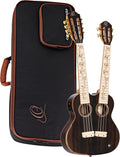 Ortega Double Neck Tenor Ukulele: Custom Built, 4 & 8 String Acoustic-Electric