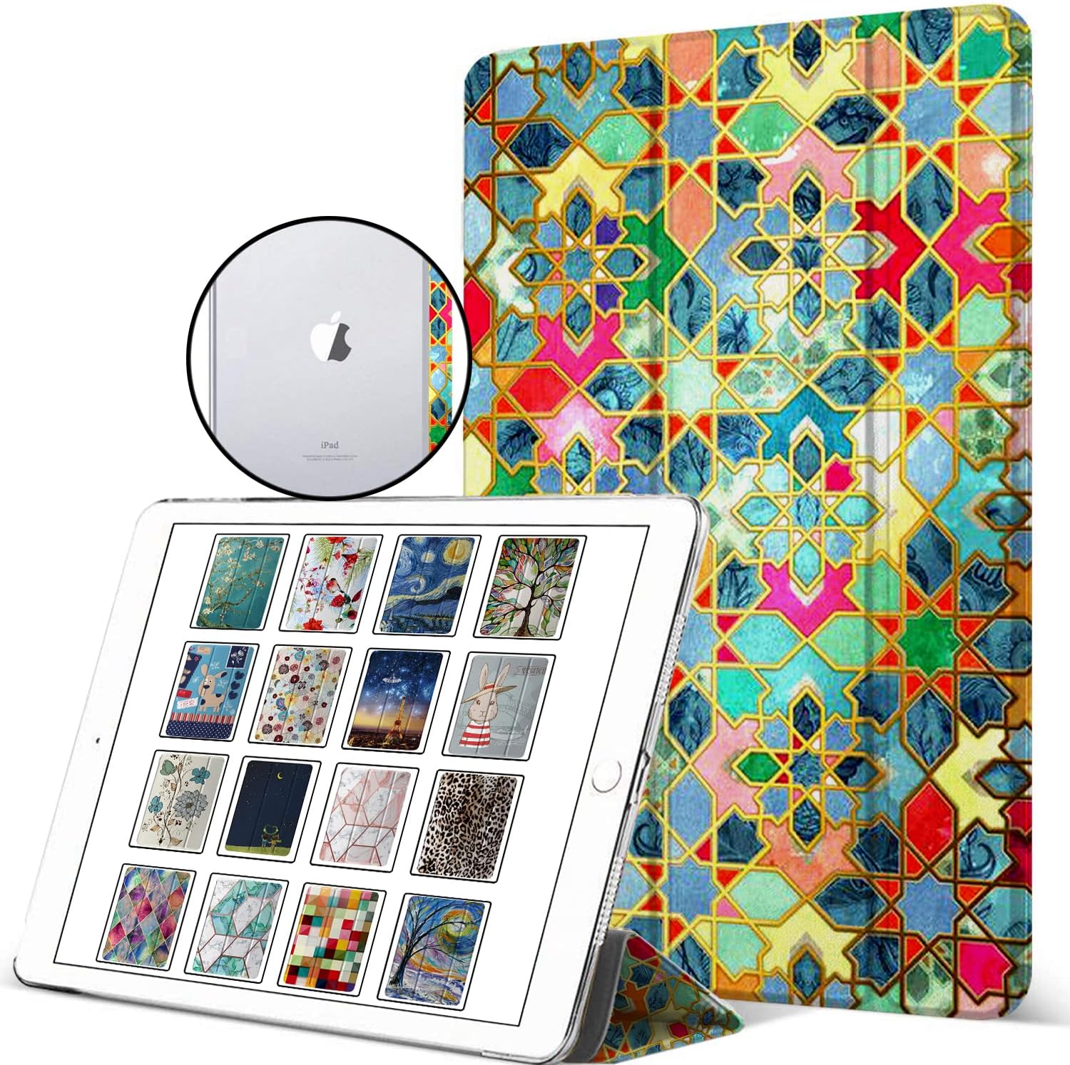 DuraSafe iPad 9.7 Inch Case with Trifold Stand and Protection