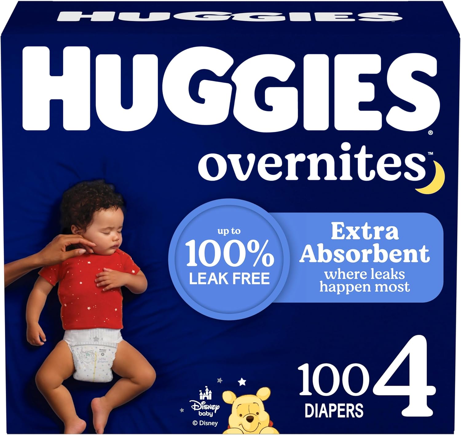 Huggies Overnites Size 4 Diapers for Uninterrupted Sleep