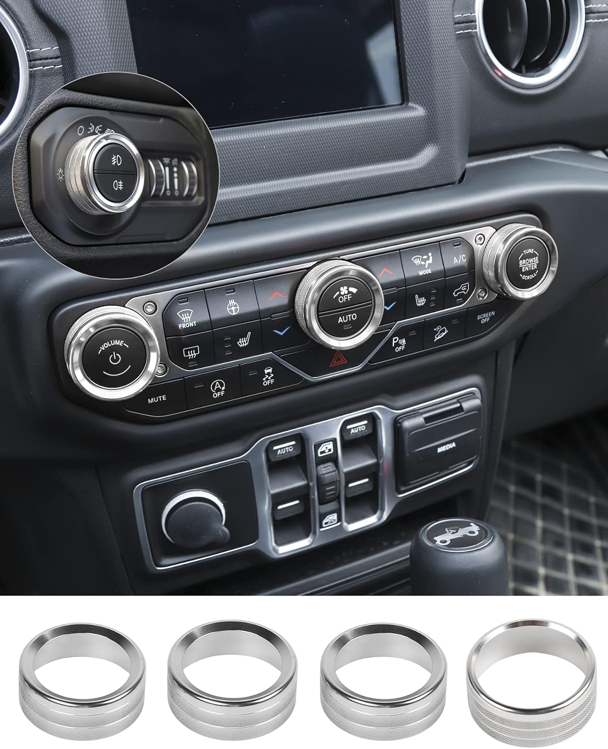 Upgrade Your Jeep: Aluminum Knob Covers