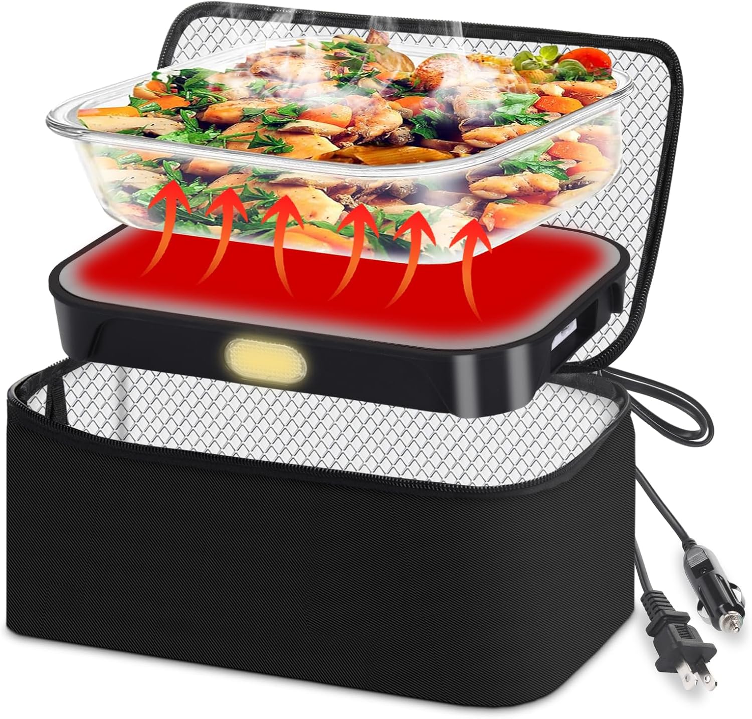 Dosevita Portable Electric Lunch Box: Warm Meals Anywhere!