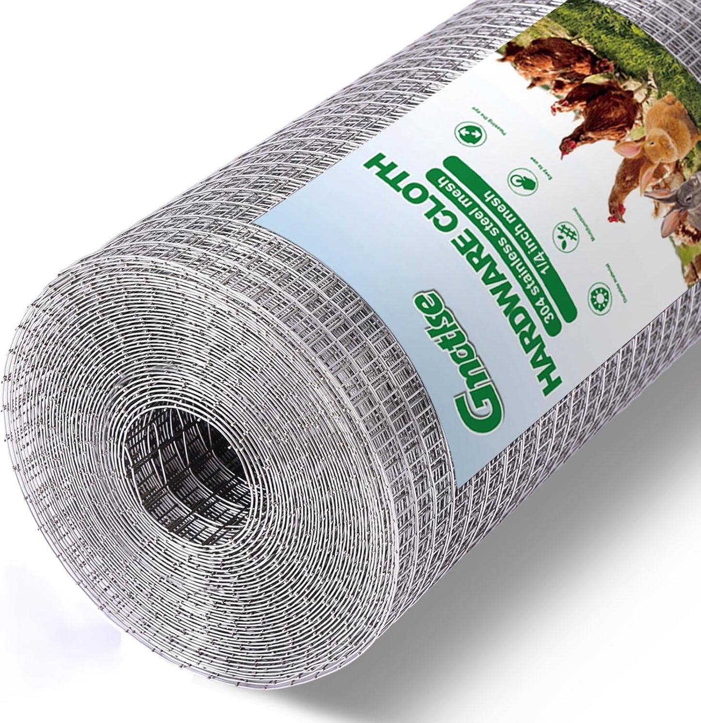 Hardware Cloth 1/4 inch 23 Gauge Stainless Steel Wire Mesh Roll