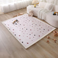 Stylish Coral Velvet Baby Play Mat 60in x 80in - Soft Memory Foam
