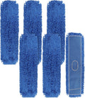 Commercial 36 Inch Dust Mop Head Replacement - 6 Pack durable pads