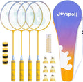 Badminton Rackets Set of 4 for Outdoor Backyard Games - Lightweight
