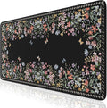 Floral Desk Mat for Keyboard and Mouse - XXL Cute Desk Pad