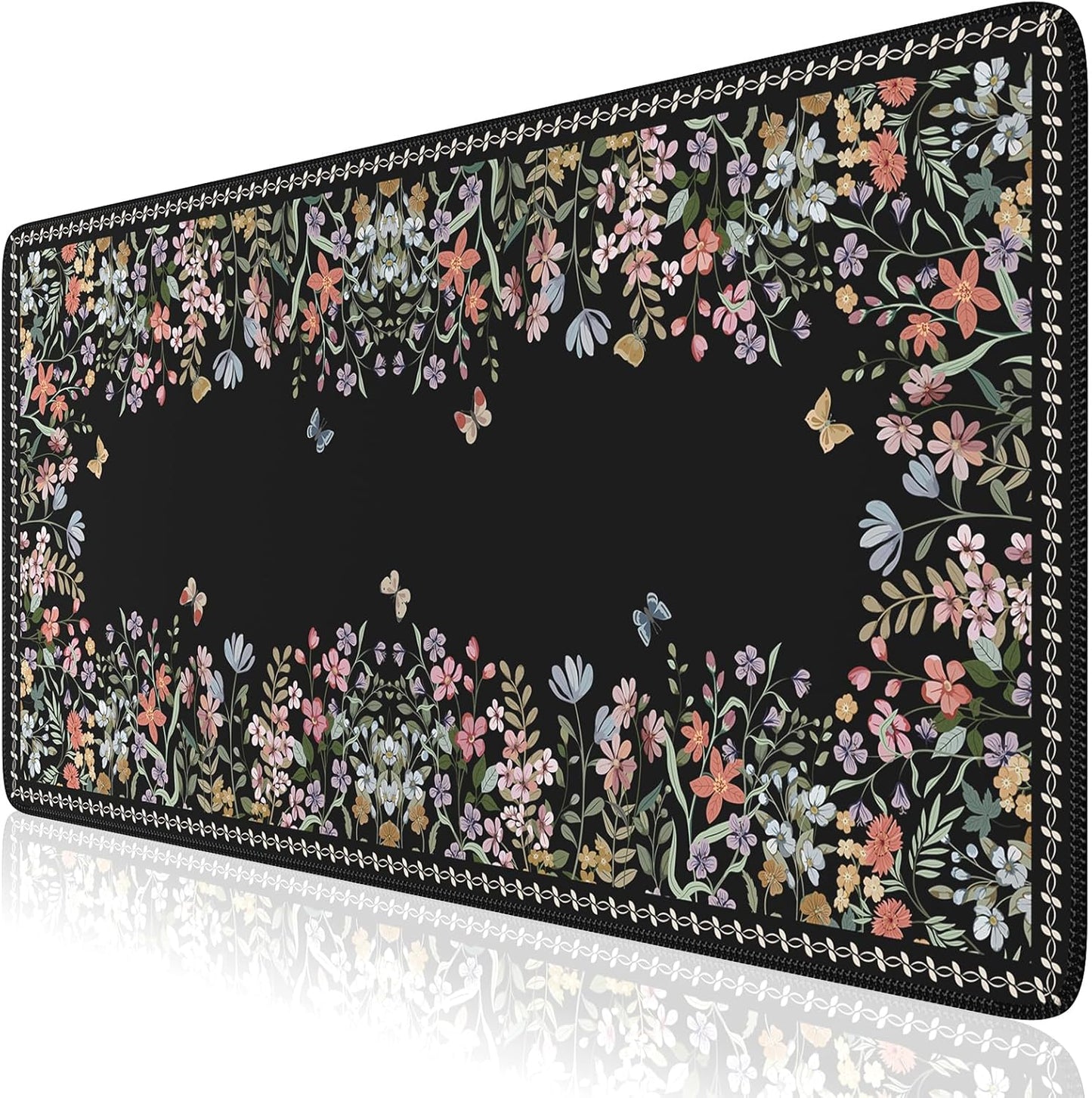 iCasso Floral Desk Mat - Girly Gaming Essential