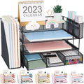 Desk Organizers and Accessories File Organizer - 4 Tier Desktop System