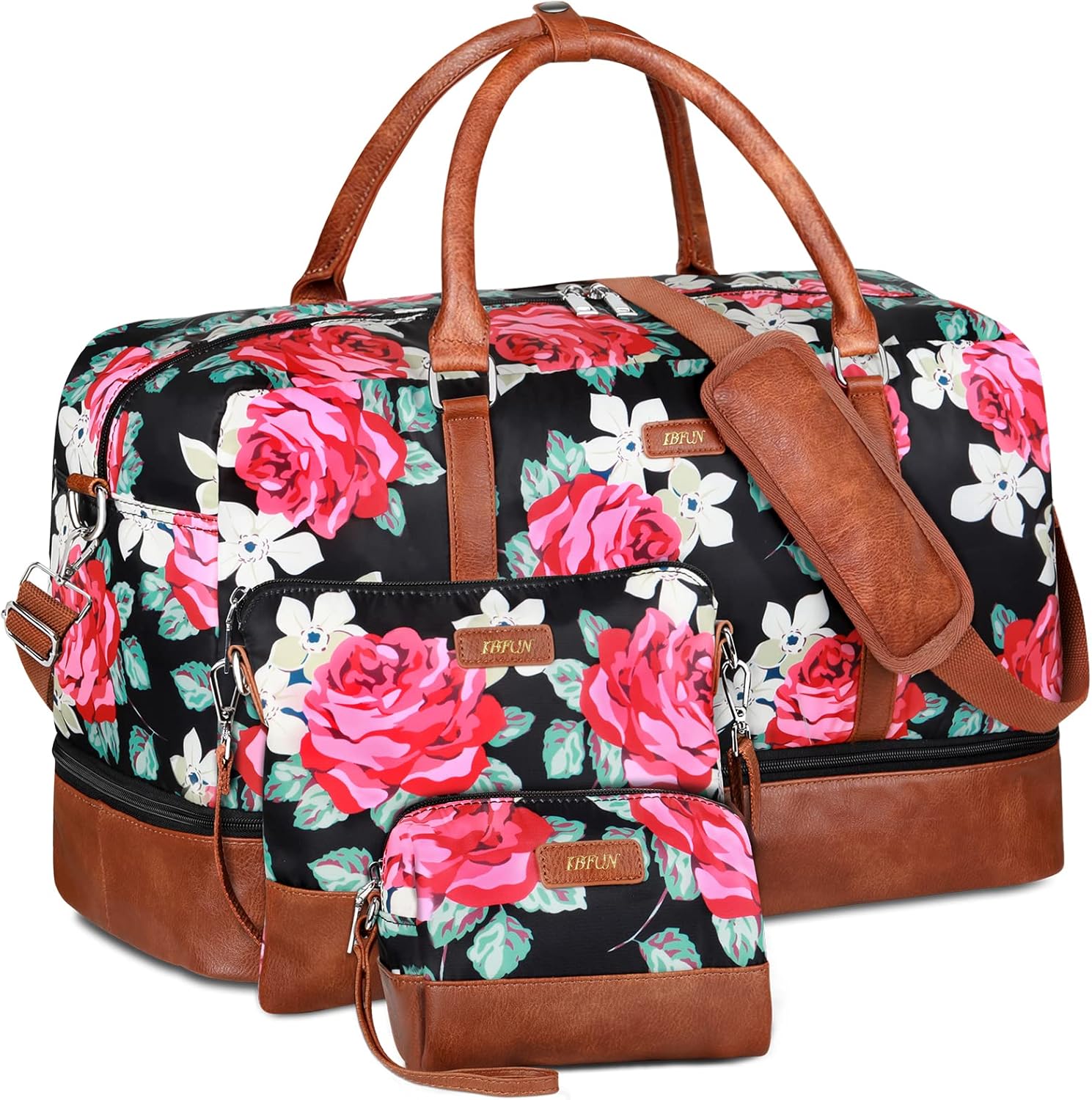 IBFUN Weekender Bags for Women - Stylish Travel Duffle Set