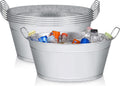 BARsics Large 6-Gallon Galvanized Tin Beverage Tub - Party Ready
