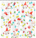 Merry Christmas Shower Curtain Xmas Shower Curtain Set - Waterproof