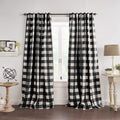 Buffalo-Check Blackout Window Curtain Panel - Rustic Light Blocking