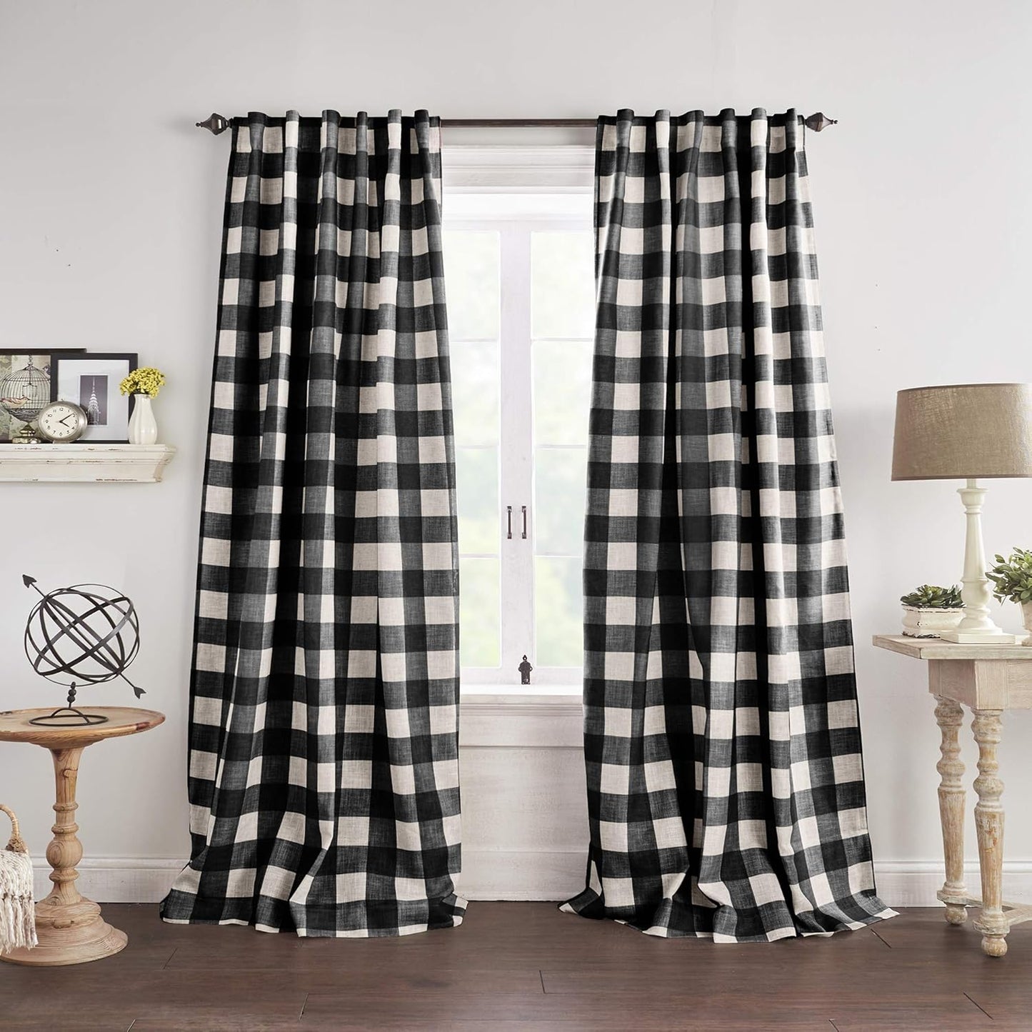 Farmhouse Living Grainger Buffalo-Check Room Darkening Curtain Panel