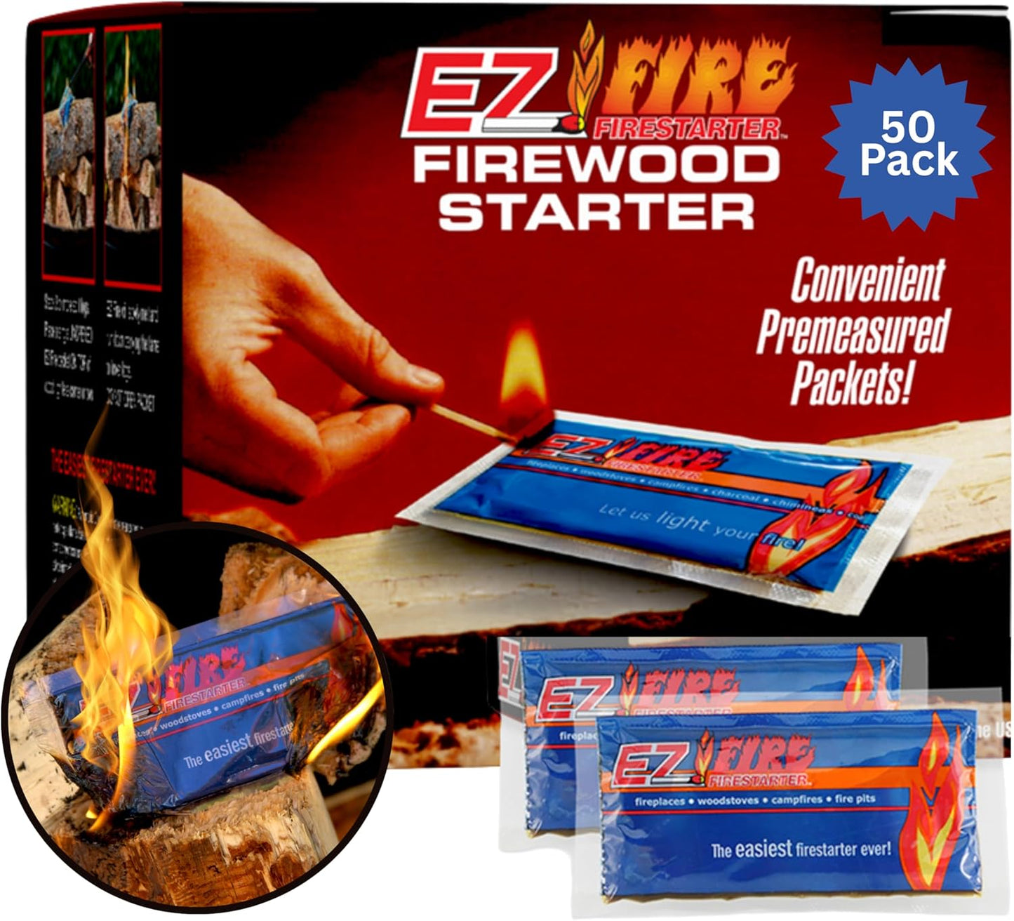EZ FIRE FIRESTARTER: Reliable All Purpose Fire Starter