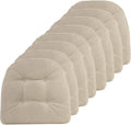 Klear Vu Omega Non-Slip Chair Cushions 15x16 - U-Shaped Skid-Proof Set