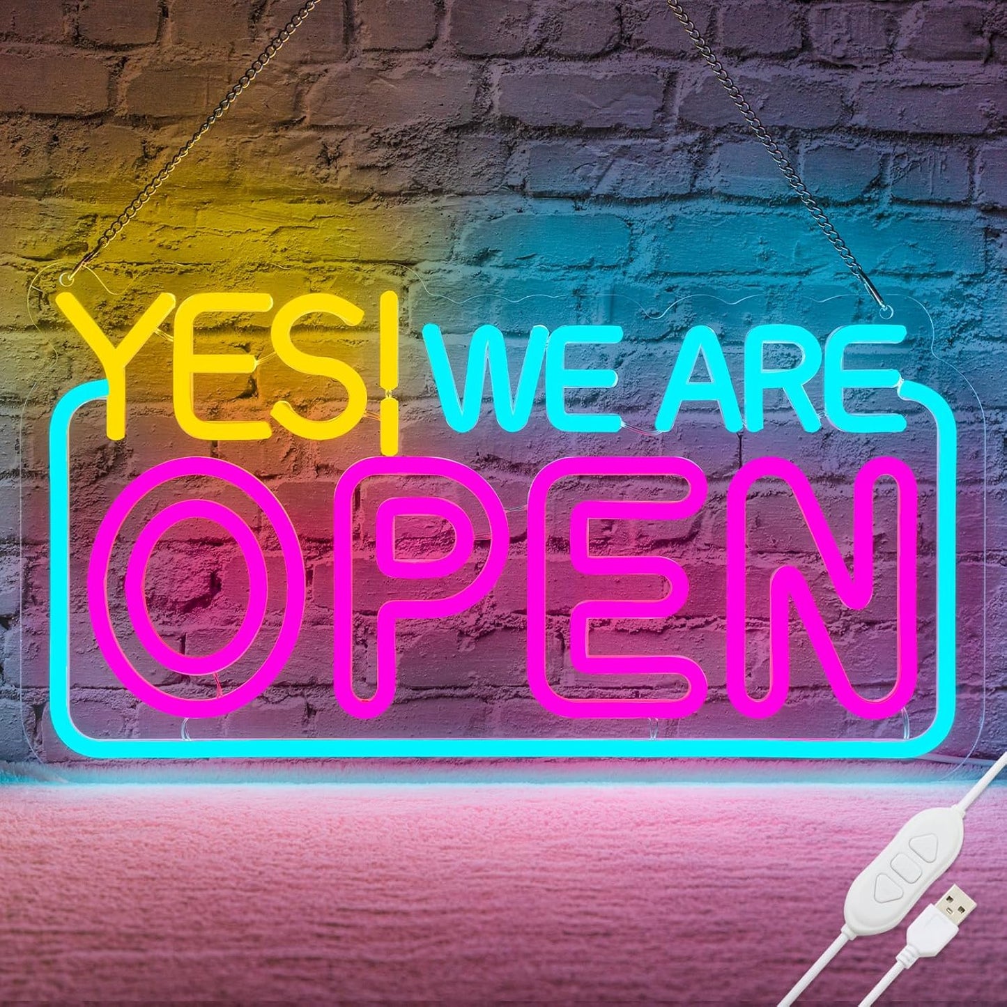 Bright Open Sign Dimmable Neon Sign for Business Display
