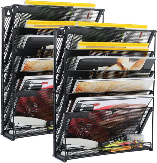 Samstar 6-Tier Vertical File Rack - Office/Home Organizer