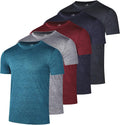 Youth Dry-Fit Wicking Athletic T-Shirts 5 Pack - Active Performance